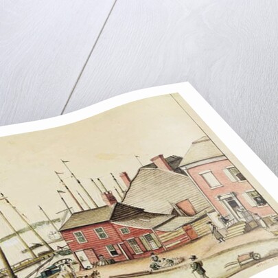 Hudson's River, Day Street, 1810 by Anne Marguerite Hyde de Neuville