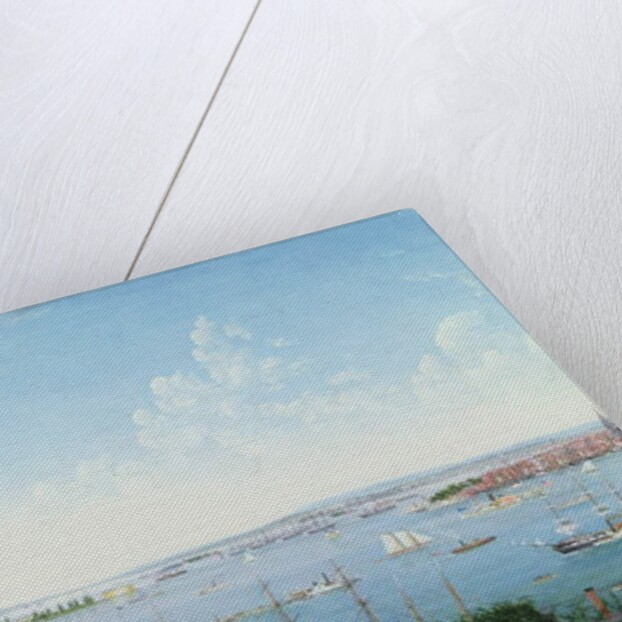 View of New York Harbour from Brooklyn Heights, c.1860 by American School