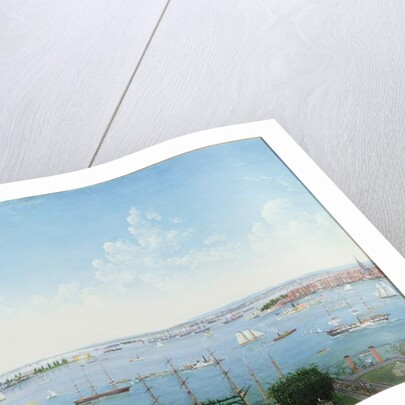 View of New York Harbour from Brooklyn Heights, c.1860 by American School