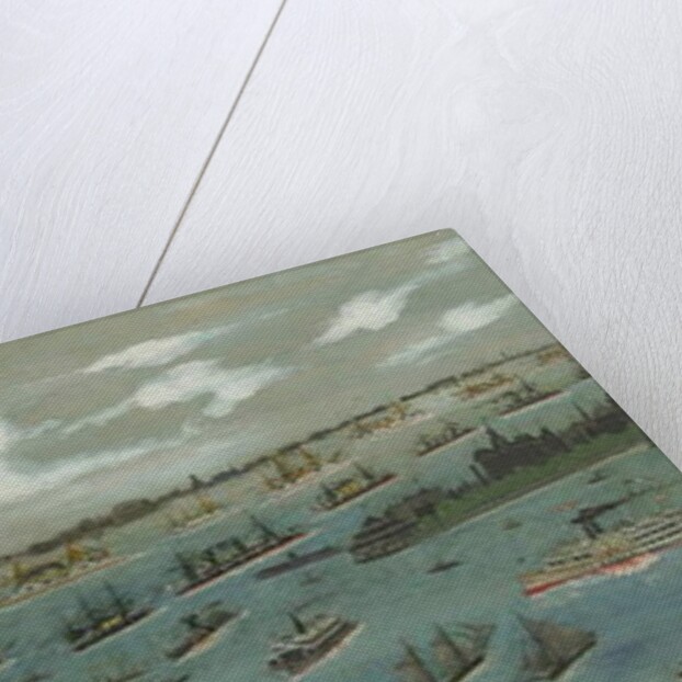 Review of the United States Fleet in New York Harbour with the Statue of Liberty, 1893 by Andrew Meyer