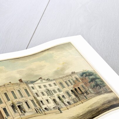 North-east corner of Wall and William Streets, New York City, 1798 by Archibald Robertson