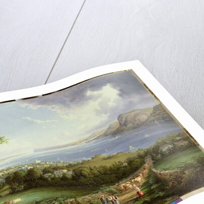 View of the Hudson River from near Sing Sing, New York, c.1850 by Robert the Younger Havell