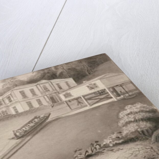 Incline boat carried to an upper canal level, 1797 by Robert Fulton