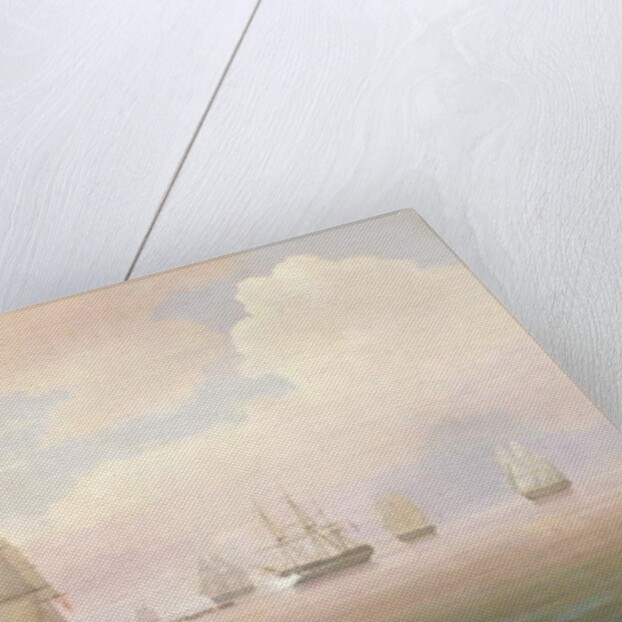 Escape of the U.S. Frigate Constitution, 1838 by Thomas Birch