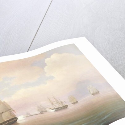 Escape of the U.S. Frigate Constitution, 1838 by Thomas Birch