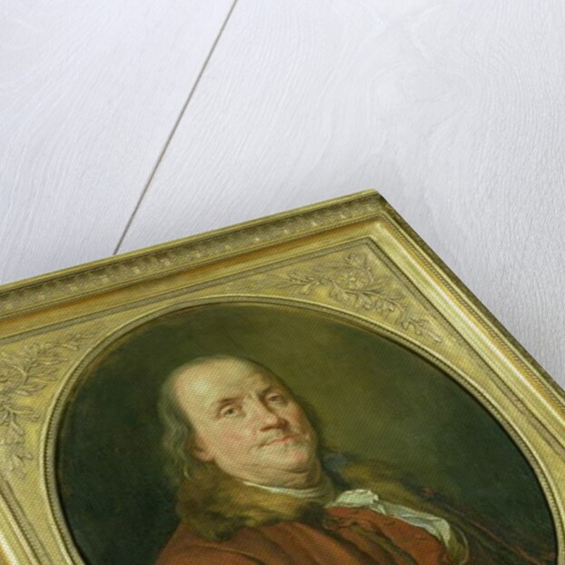 Portrait of Benjamin Franklin, after a portrait by Joseph Siffrede-Duplessis c.1780-90 by Alexander Roslin