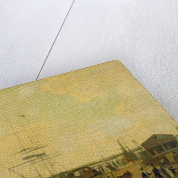 Foot of Cortlandt Street, New York City, c.1818-49 by American School