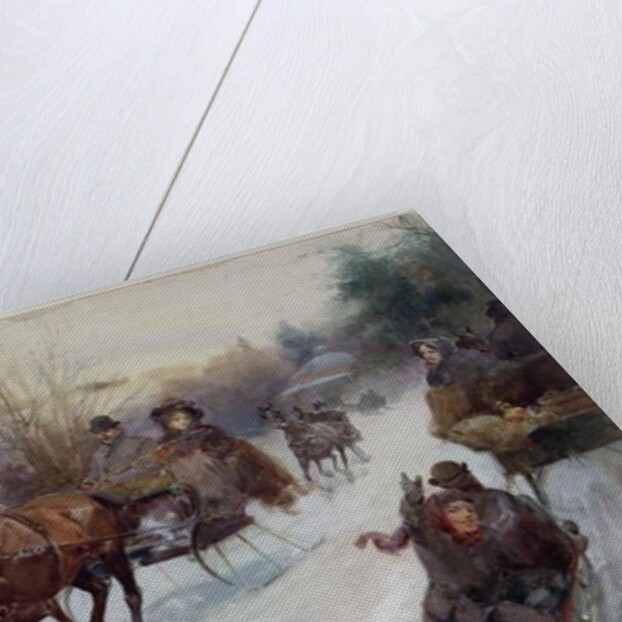 Sleighing in the Park, 1896 by Walter Granville-Smith