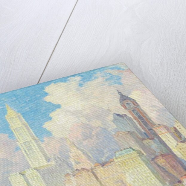 Hudson River Waterfront, New York by Colin Campbell Cooper