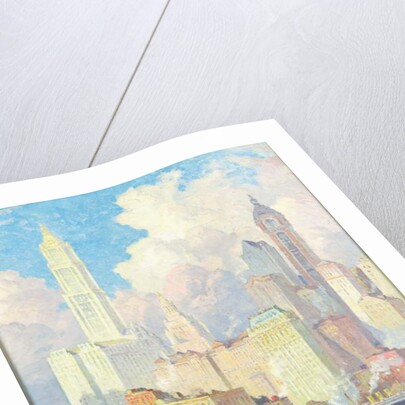 Hudson River Waterfront, New York by Colin Campbell Cooper