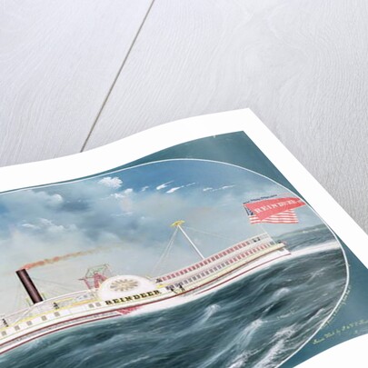 Steamboat 'Reindeer', 1850 by James Bard