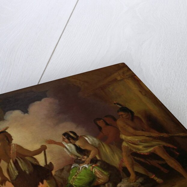 Pocahontas saving the life of Captain John Smith, c.1836-40 by John Gadsby Chapman