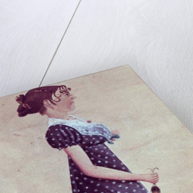 Girl with Green Umbrella, c.1835 by Jacob Maentel