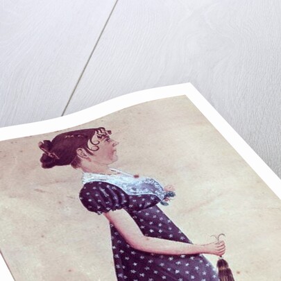 Girl with Green Umbrella, c.1835 by Jacob Maentel