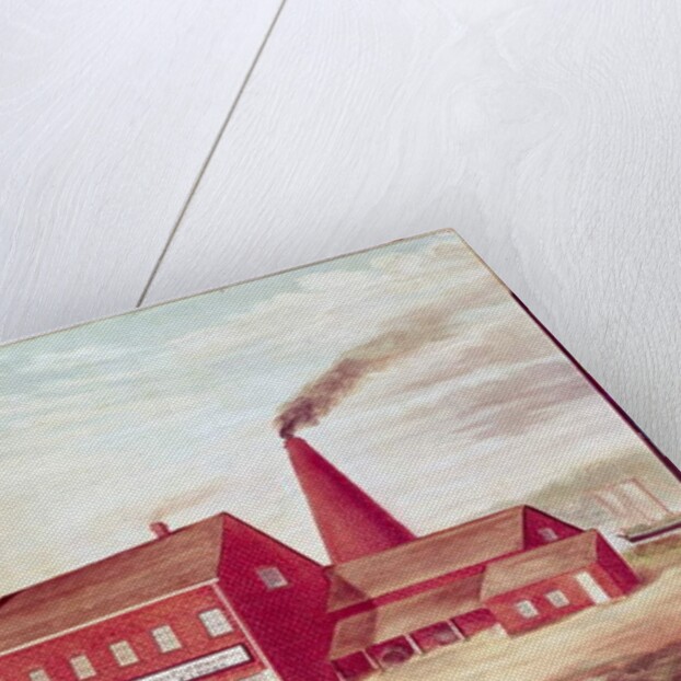 J&R Fisher's Bloomingdale Flint Glass Works, New York City, 1837 by B. Whittle