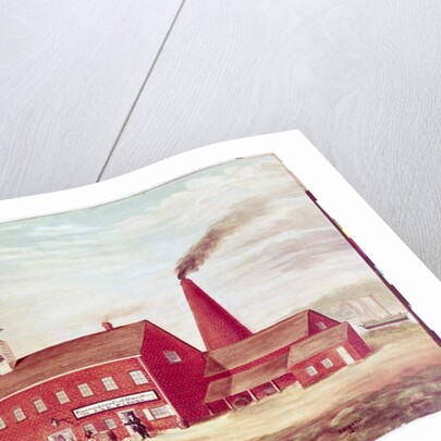 J&R Fisher's Bloomingdale Flint Glass Works, New York City, 1837 by B. Whittle