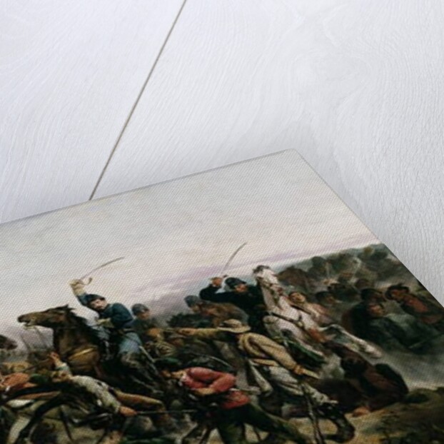 The Cavalry Charge of Lt. Henry B. Hidden, 1862 by Victor Nehlig