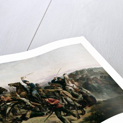 The Cavalry Charge of Lt. Henry B. Hidden, 1862 by Victor Nehlig