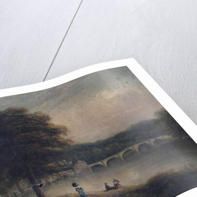 Asgill House by Cholmondeley Walk, Richmond, Surrey, looking towards Richmond Bridge by G. Suter