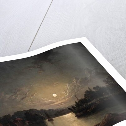 Twickenham by Moonlight, 1835 by Henry Pether