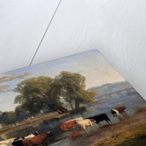 Thames at Richmond from Middlesex bank, looking towards Asgill House by Ramsay Richard Reinagle