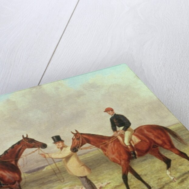 L to R: 'Lord Lyon', Winner of the Derby, St. Leger and 2,000 guineas; 'Elland', Winner of Ascot Gold Vase, owned by Sir R. Sutton, trained by James Dover by Harry Hall