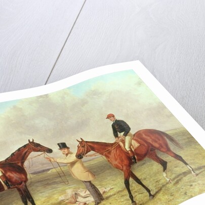 L to R: 'Lord Lyon', Winner of the Derby, St. Leger and 2,000 guineas; 'Elland', Winner of Ascot Gold Vase, owned by Sir R. Sutton, trained by James Dover by Harry Hall