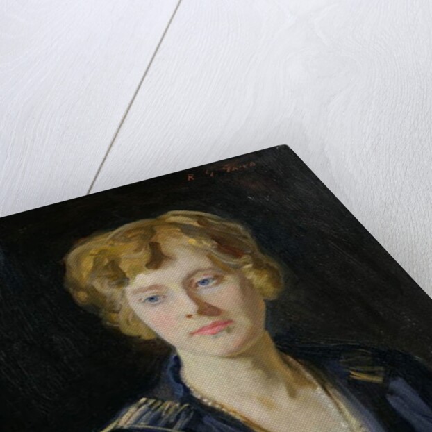 Portrait of a Fair-Haired Woman by Reginald-Grenville Eves