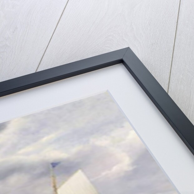 A Cutter in a Strong Wind Flying a Burgee of the Royal Thames Yacht Club by Arthur Wellington Fowles