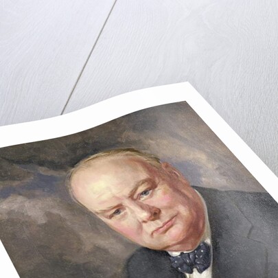 Portrait of Winston Churchill by Margery Forbes