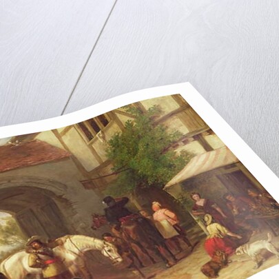 Scene outside an inn in Holland by Henry Richard Graves