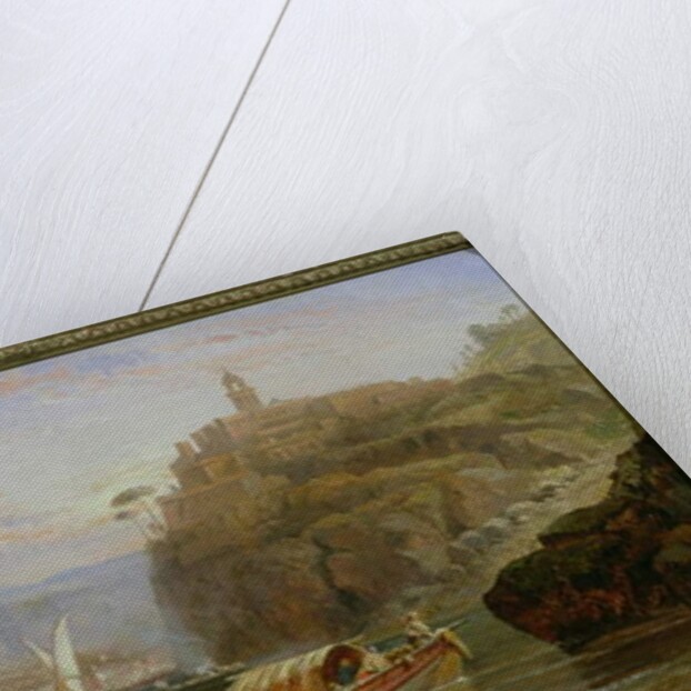 On the Amalfi Coast at Dusk by Arthur Joseph Meadows