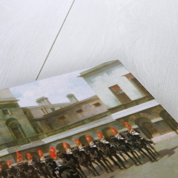 The Blues and Royals, Guard Mounting Parade, Whitehall by Charles Edouard Armand-Dumaresq