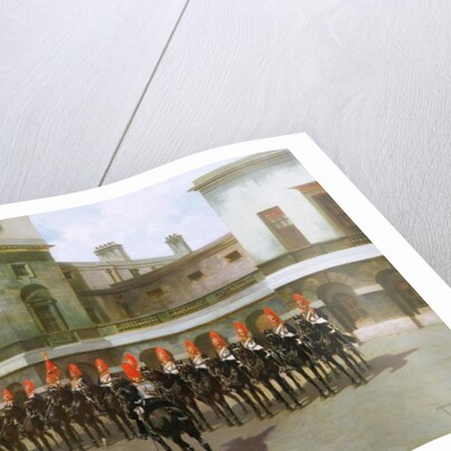 The Blues and Royals, Guard Mounting Parade, Whitehall by Charles Edouard Armand-Dumaresq