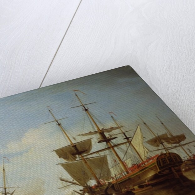 Shipping on the Thames at Rotherhithe, c.1753 by Samuel Scott