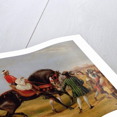 The Earl of Godolphin's 'Scham' with an Arab up, 1845 by Francis Calcraft Turner