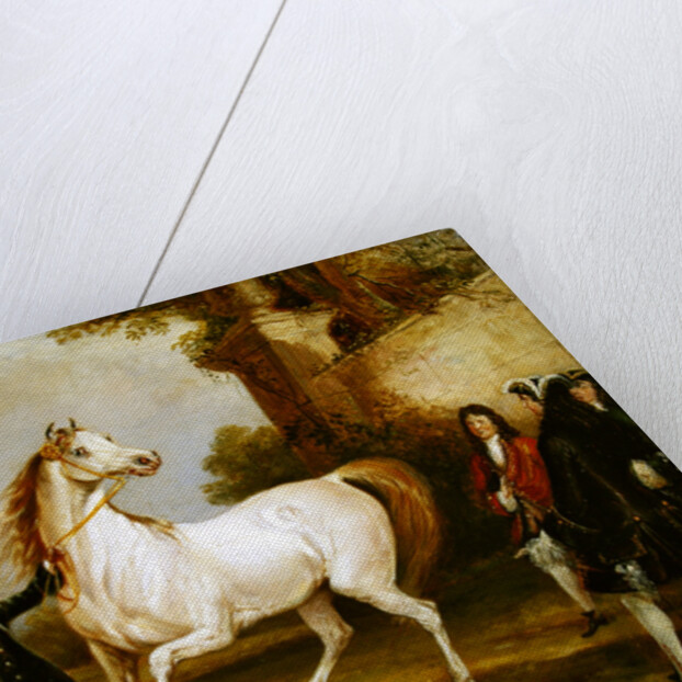 The Earl of Godolphin's 'Roxana' held by her jockey, 1845 by Francis Calcraft Turner