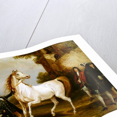 The Earl of Godolphin's 'Roxana' held by her jockey, 1845 by Francis Calcraft Turner