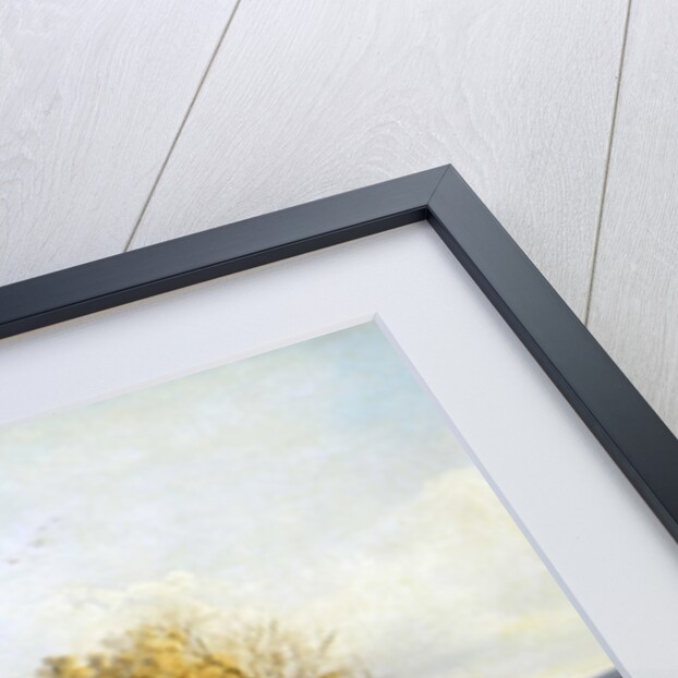 A hunt meet in a parkland with a country house by John Dalby