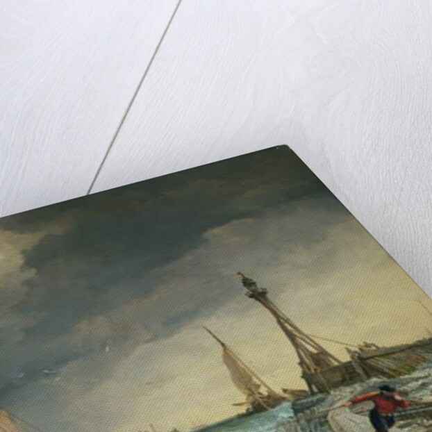 Zuider Zee - boat returning to port by Edward William Cooke