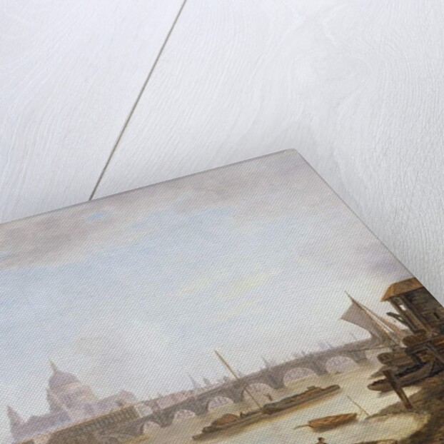 St Paul's and Blackfriars Bridge by William Marlow