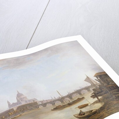 St Paul's and Blackfriars Bridge by William Marlow