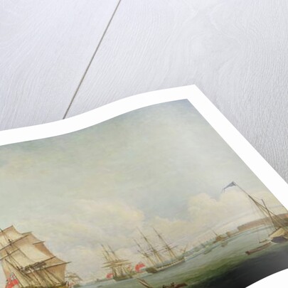 Victory leaving Portsmouth by Captain William Elliott