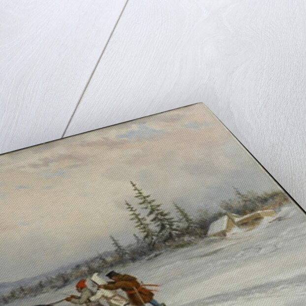 Habitants Sleighing, c.1855 by Cornelius Krieghoff