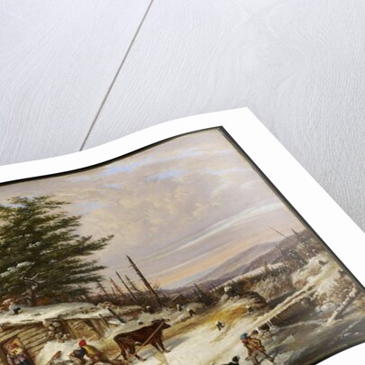 Settler's Log House, 1856 by Cornelius Krieghoff