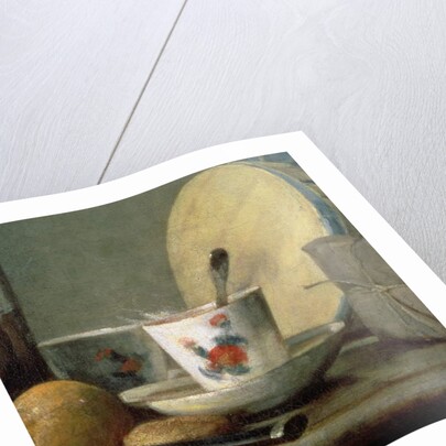 Jar of Apricots, 1758, detail by Jean-Baptiste Simeon Chardin
