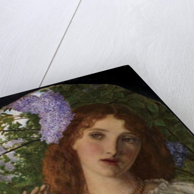 The Lady with the Lilacs, 1863 by Arthur Hughes