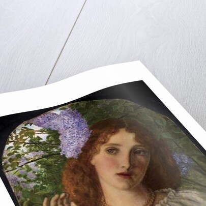The Lady with the Lilacs, 1863 by Arthur Hughes
