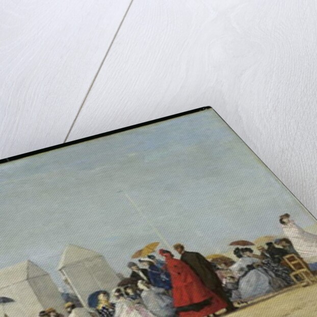 Beach Near Trouville, 1864 by Eugene Louis Boudin