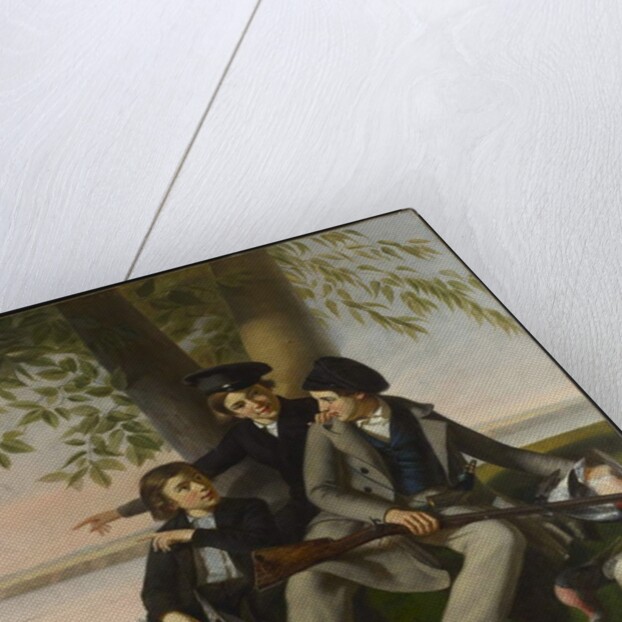 The Passenger Pigeon Hunt, 1853 by Antoine-Sebastien Plamondon